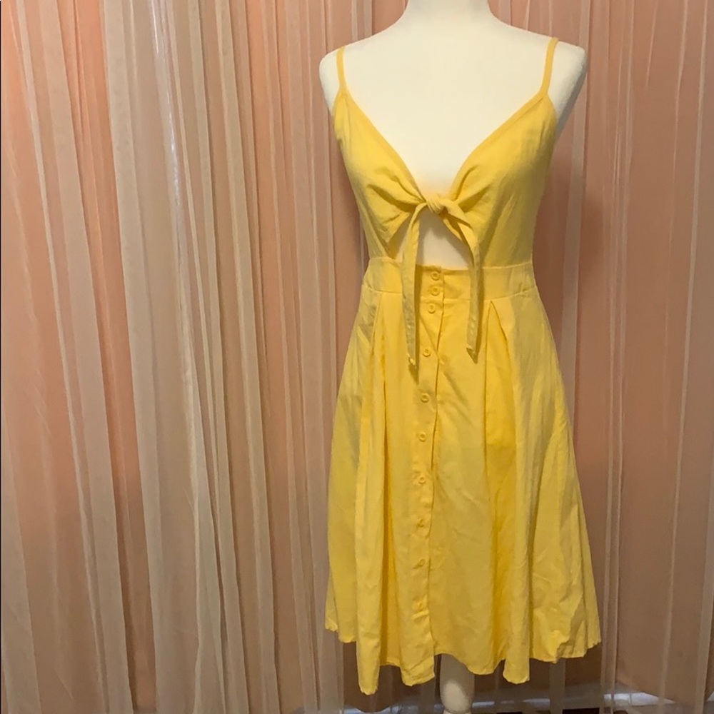 Yellow summer dress